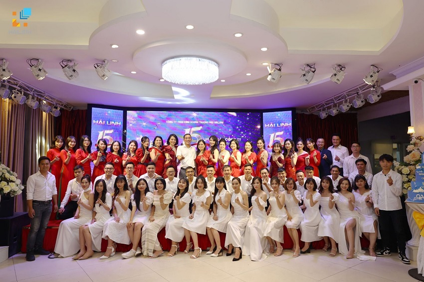 Hình ảnh sôi động của buổi lễ kỷ niệm 15 năm thành lập công ty Hải Linh