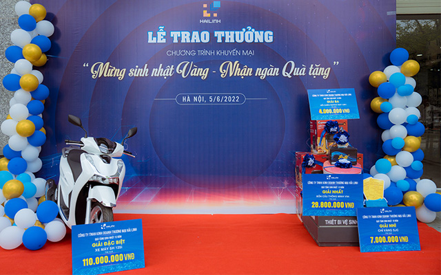CHÚC MỪNG KHÁCH HÀNG MAY MẮN TRÚNG THƯỞNG XE HONDA SH TRONG CHƯƠNG TRÌNH KHUYẾN MÃI “MỪNG SINH NHẬT VÀNG - NHẬN NGÀN QUÀ TẶNG”