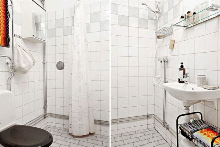 Phòng tắm rộng hơn với chậu rửa treo tường toto