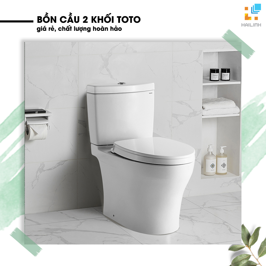 bồn cầu 2 khối giá rẻ