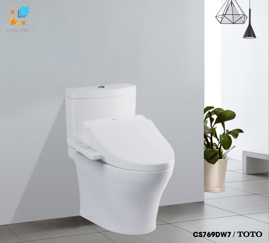 Bồn cầu hai khối kèm nắp rửa CS769DW7