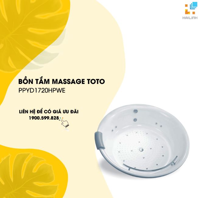 Bon tam Massage TOTO PPYD1720HPWE