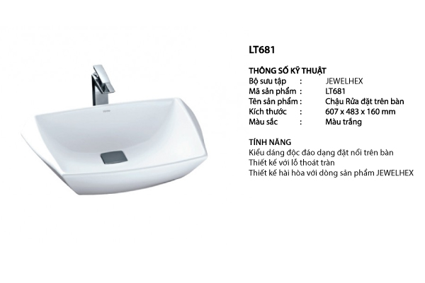 chau-rua-toto-lt681 chậu rửa toto