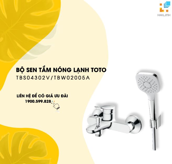 Bộ sen tắm nóng lạnh TOTO TBS04302V/TBW02005A