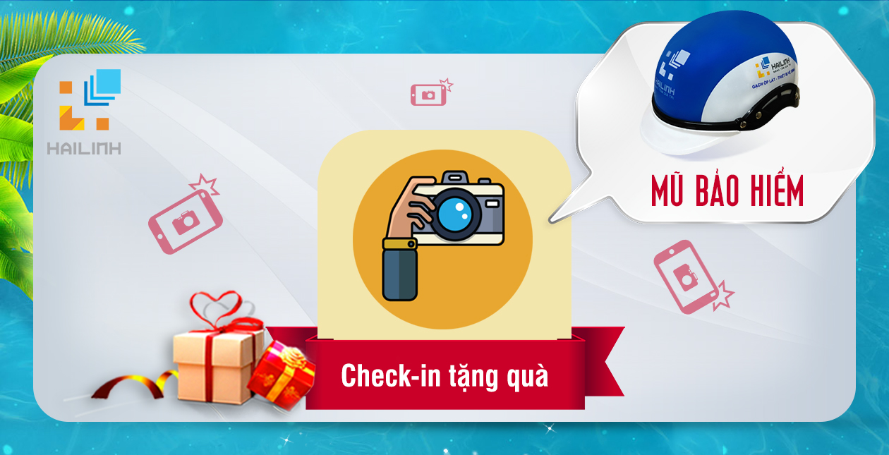 check in tặng quà