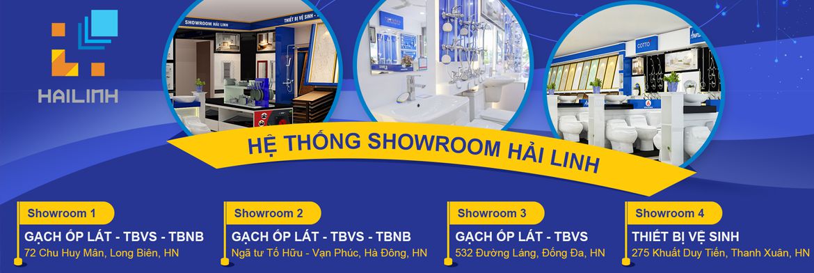 Hệ thống showroom thiết bị vệ sinh của Hải Linh