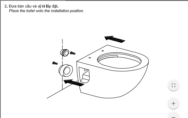 cách lắp đặt bồn cầu treo tường toto2