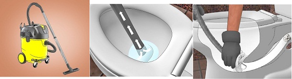 máy hút thông tắc bồn cầu