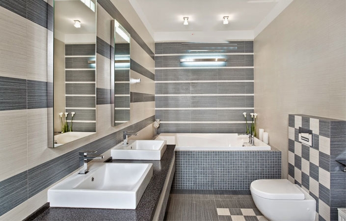 khong-gian-dep-voi-chau-rua-lavabo-toto-lt950c Phòng mẫu chậu rửa đặt trên bàn TOTO LT950C