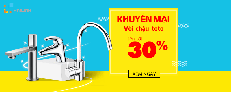 khuyến mại vòi chậu toto