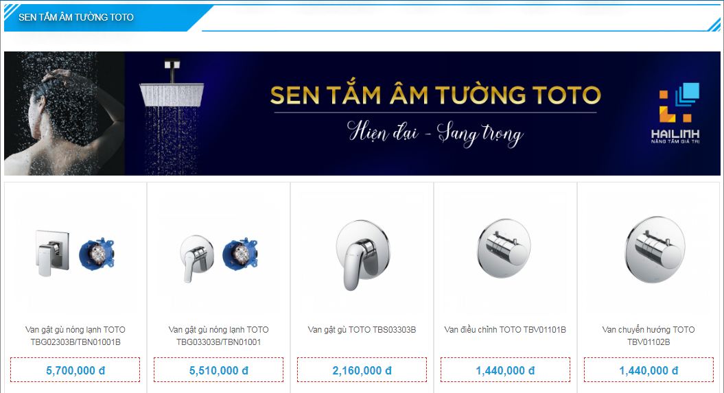 Sen tam am tuong TOTO