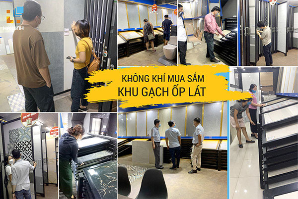 Chương trình Sale gạch trong nước - Gạch nhập khẩu thu hút hàng trăm Khách hàng