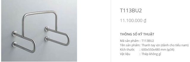 thanh-tay-vin-nha-tam-toto-t113bu2 Thanh tay vị nhà tắm TOTO T113BU2