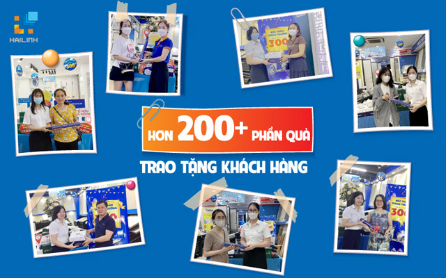 tung-bung-mua-sam-thang-sinh-nhat-hai-linh-2 Khách hàng nhận quà tặng và phiếu bốc thăm tại Showroom Hải Linh
