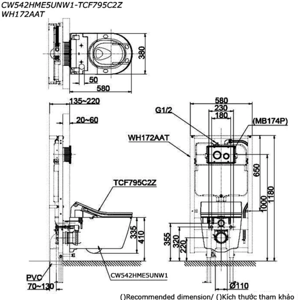 bon cau am tuong toto cw542hme5unw1 tcf795c2z wh172aat