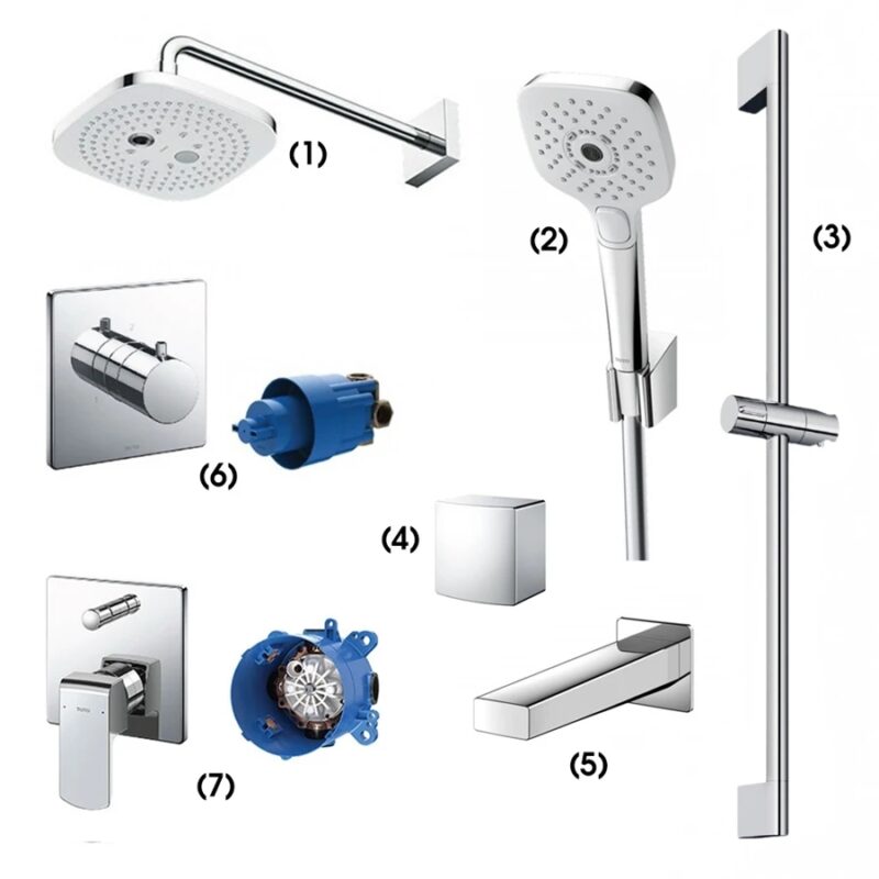 Ảnh Sen tắm âm tường TOTO TBW08003A1/TBW02006V/TBG10001B/TBG10304VA/TBN01001B/TBV02103B/TBN01102B/TBW08010A 1